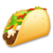 Taco emoji on LG